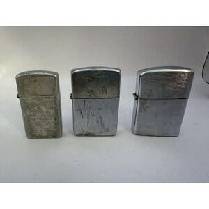 Vintage Lighter Lot Storm King USA, Continental‎ Cigarettes, Japan